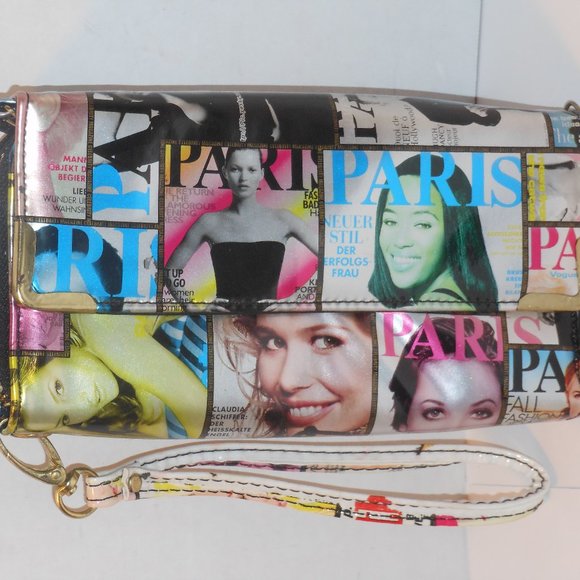 NUCOLLECTIONS MAGAZINE PRINT MULTI-COLOR WRIZLET - Picture 3 of 4